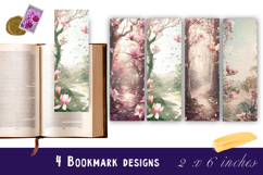 Flowers Bookmark Printable Sublimation PNG Product Image 1