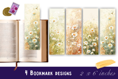 Flowers Bookmark Printable Sublimation PNG Product Image 1