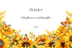  Flowers and butterfly border 