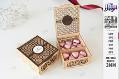 Flowers and Chocolate Box Laser Cut | Mother's Day Gift Idea Product Image 1