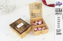 Flowers and Chocolate Box Laser Cut | Mother's Day Gift Idea Product Image 1
