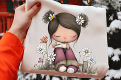 Flowers And Girls Clipart Product Image 2