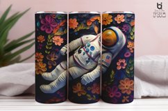 Flowers Astronaut 3D Tumbler Sublimation Bundle Product Image 15