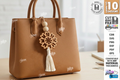 Flower Bag Tags Laser Cut Bundle | Boho Bag Charms | Macrame Product Image 3