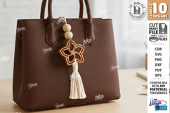 Flower Bag Tags Laser Cut Bundle | Boho Bag Charms | Macrame Product Image 4