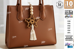 Flower Bag Tags Laser Cut Bundle | Boho Bag Charms | Macrame Product Image 8