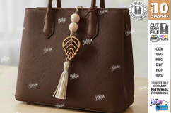 Flower Bag Tags Laser Cut Bundle | Boho Bag Charms | Macrame Product Image 11