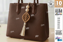 Flower Bag Tags Laser Cut Bundle | Boho Bag Charms | Macrame Product Image 2