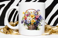 Flowers Basket Watercolor PNG Clipart Product Image 2
