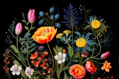 Flowers Car Coaster. Wildflowers Car Coaster Design Product Image 2