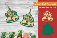 Flowers Bell Laser Cut Earrings Product Image 1