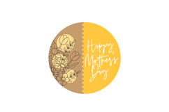 Happy Mother's Day Florals Sign - Mothers Day Welcome Sign Product Image 2