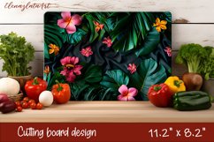 Flowers Cutting Board Design. Tropical passionflower Product Image 1