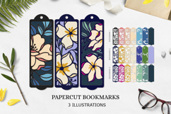 BUNDLE flower bookmark paper cut/ BUNDLE Bookmark Product Image 3