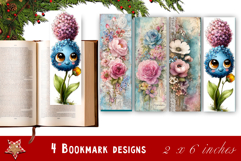 Flowers Bookmark Sublimation Floral Printable Product Image 1