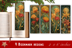 Flowers Bookmark Sublimation Floral Printable Product Image 1