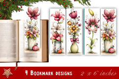 Flowers Bookmark Sublimation Floral Printable Product Image 1