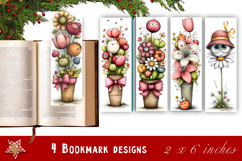 Flowers Bookmark Sublimation Floral Printable Product Image 1