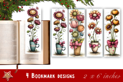 Flowers Bookmark Sublimation Floral Printable Product Image 1
