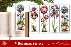 Flowers Bookmark Sublimation Floral Printable Product Image 1
