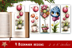 Flowers Bookmark Sublimation Floral Printable Product Image 1
