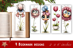 Flowers Bookmark Sublimation Floral Printable Product Image 1