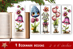 Flowers Bookmark Sublimation Floral Printable Product Image 1