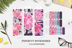 BUNDLE flower bookmark paper cut/ BUNDLE Bookmark Product Image 7