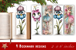 Flowers Bookmark Sublimation Floral Printable Product Image 1