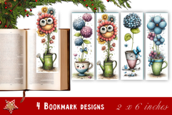 Flowers Bookmark Sublimation Floral Printable Product Image 1