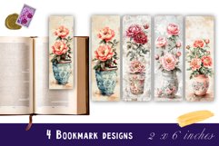 Flowers Bookmark Sublimation Floral Printable Product Image 1