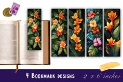 Flowers Bookmark Sublimation Floral Printable Product Image 1
