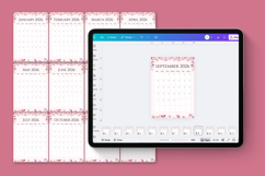 2026 Canva Flower Calendar Editable Template Product Image 4