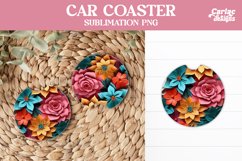 Flowers Car Coaster