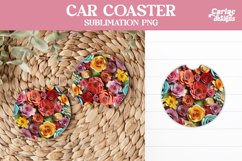 Flowers Car Coaster