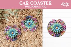 Flowers Car Coaster