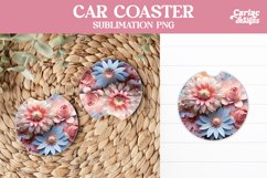 Flowers Car Coaster