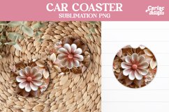 Flowers Car Coaster