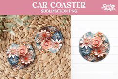 Flowers Car Coaster