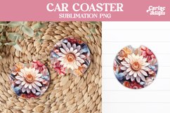 Flowers Car Coaster