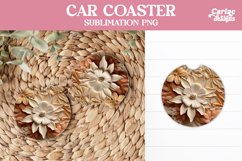 Flowers Car Coaster