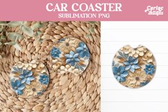 Flowers Car Coaster