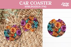 Flowers Car Coaster