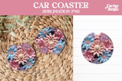 Flowers Car Coaster