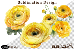 Watercolor funny Flowers Clipart, big eyes Product Image 1
