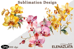 Watercolor funny Flowers Clipart, big eyes Product Image 1