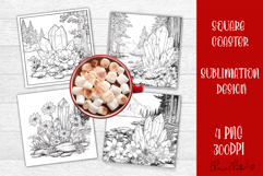 Summer girls Coaster Design |Coloring pages Product Image 1