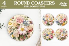 Flowers Coaster Sublimation