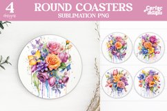 Flowers Coaster Sublimation