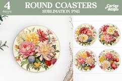 Flowers Coaster Sublimation